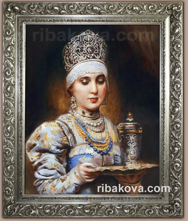 Женский портрет русской красавицы, копия на заказ